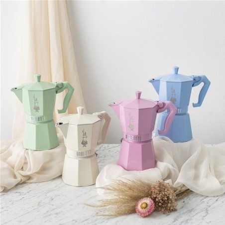Cafetière italienne 6 tasses Vert Pastel - Moka Exclusive