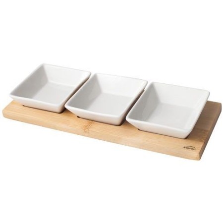 Set plateau + 3 bols carrés