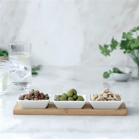 Set plateau + 3 bols carrés