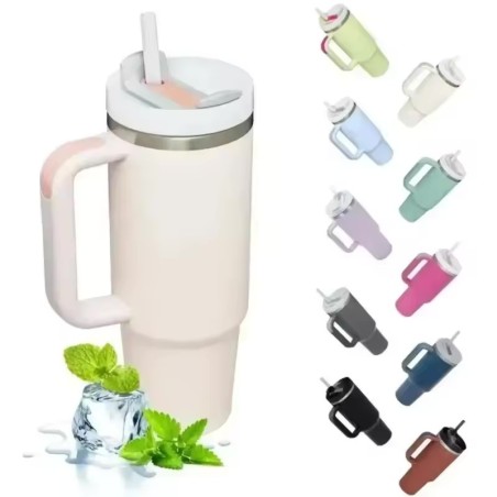 Thermos en acier inoxydable avec poignée - 1,2L