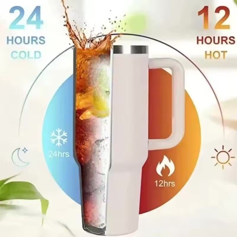 Thermos en acier inoxydable avec poignée - 1,2L