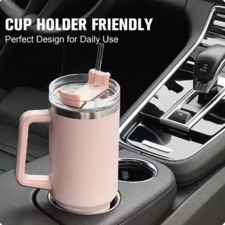 Thermos en acier inoxydable avec poignée - 1,2L