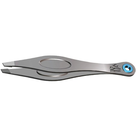 Pince à épiler sablée 100 mm bords biais
