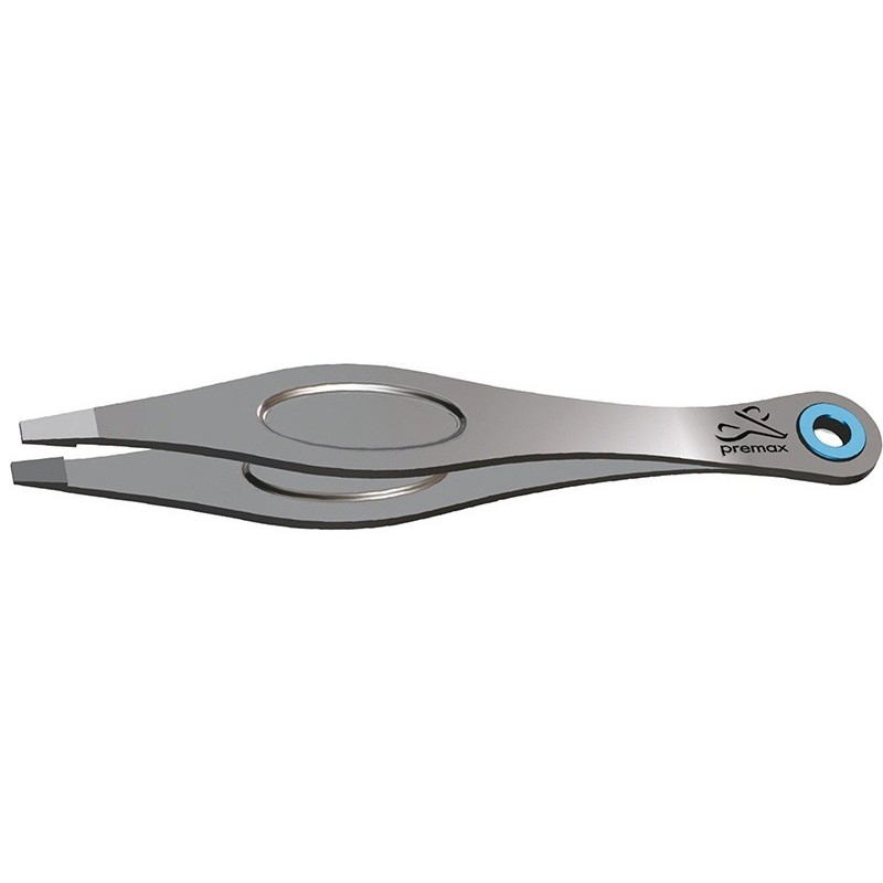 Pince à épiler sablée 100 mm bords droit