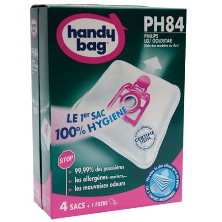 Sac aspirateur non tissé x4 philips ph84