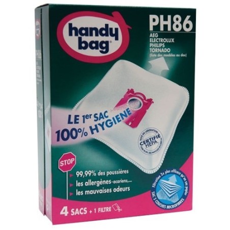 Sac aspirateur non tissé x4 philips ph86