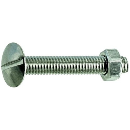 Boulon inox a2 poelier 6 x 50 mm sachet de 6
