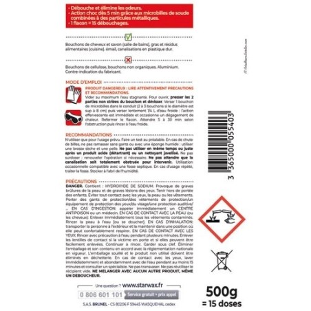 Déboucheur starnet microbill 500g 5540