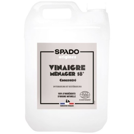 Vinaigre ménager concentré 18° bidon 5 L