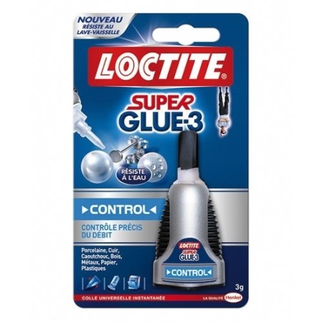 Colles Cyanoacrylates SUPERGLUE-3 Liquide Control 3g Blister