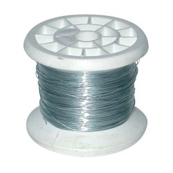 Fil carcasse - bobine bricolage - ép.0.3mm - 50 g - Zinc
