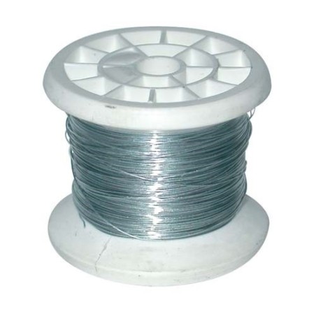 Fil carcasse - bobine bricolage - ép.0.3mm - 50 g - Zinc