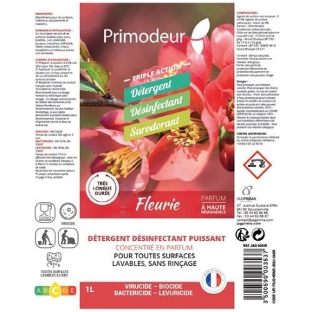 3D Nettoyant Désinfectant Surodorant Fleuri 1 L