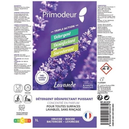 3D Nettoyant Désinfectant Surodorant Lavande 1 L