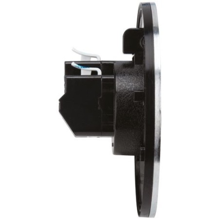 Prise de sol étanche ronde 2P+T 16A IP55 métal brossé