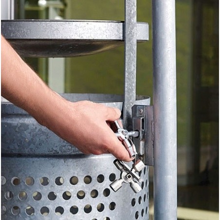 Clé universelle pour armoires de commande - 10 profilés - 2 croix - 1 clé