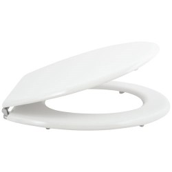 Abattant wc mdf blanc charnière zinc