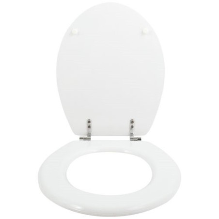 Abattant wc mdf blanc charnière zinc