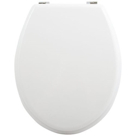 Abattant wc mdf blanc charnière zinc