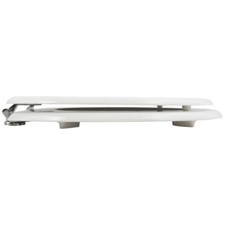 Abattant wc mdf blanc charnière zinc