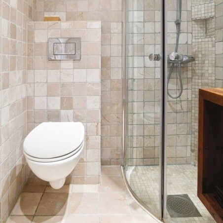Abattant wc mdf blanc charnière zinc