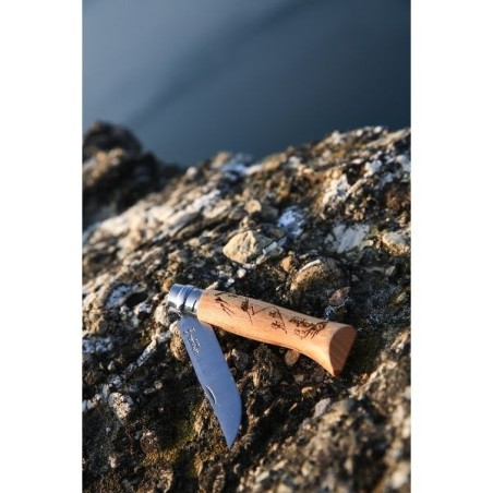 Couteau Randonnée - Tradition N°8 Gravure Sport