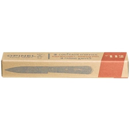 Display de 6 Boîtes de 2 couteaux office 10 cm Hêtre Naturel - N°112 *