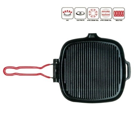 Grill carré 25 cm en fonte