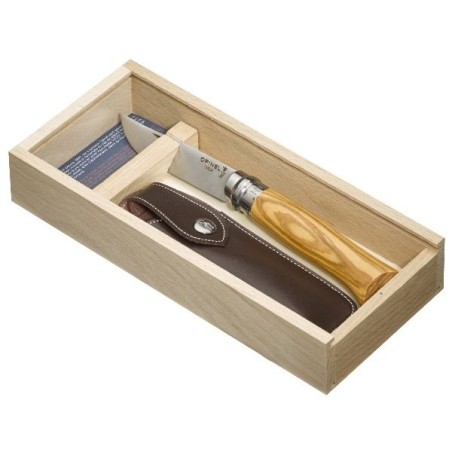 Plumier couteau de poche fermant - LUXE Olivier N°8 + Etui