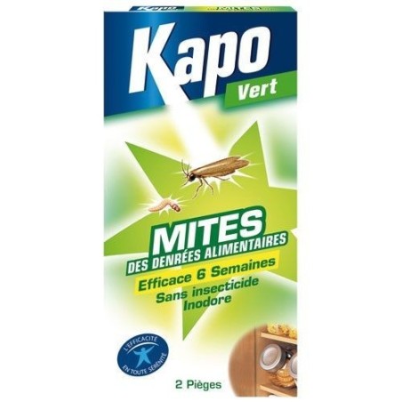 Mites alimentaires 100% naturel piège x2 Kapo Vert