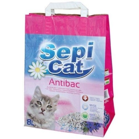 Litière chat sepicat parfumée + antibactérien 8l
