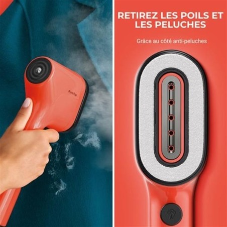 Défroisseur vapeur à main Corail & Noir - Pure POP - DT2022C0