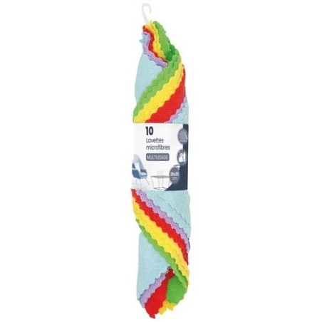 Lavette microfibre x 10
