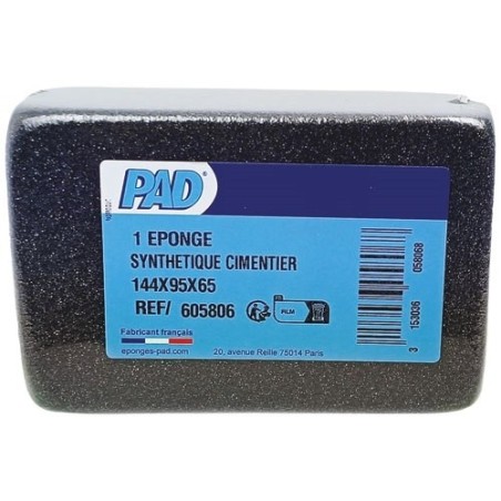Eponge synthétique cimentier 144 x 95 x 65 mm