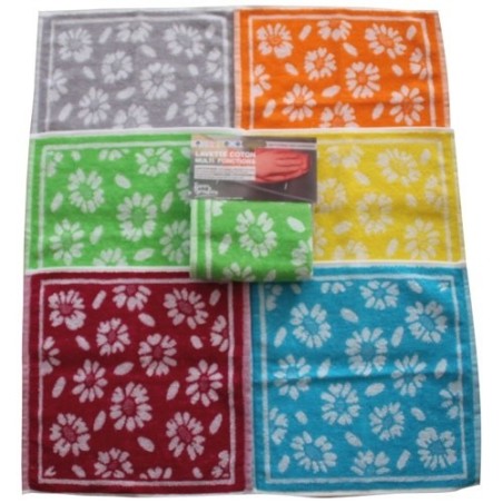 Épongette coton couleur lot/2 32x32