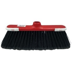 Balai antichoc en fibre noire vinyle 29 cm