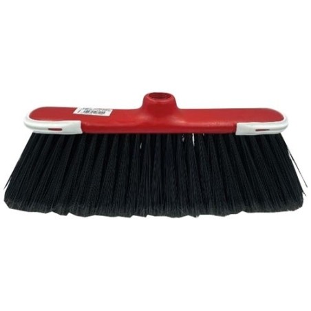 Balai antichoc en fibre noire vinyle 29 cm