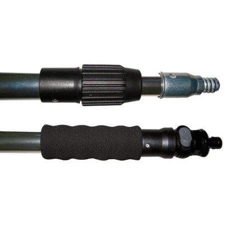 Manche aluminium télescopique avec passage d'eau 2 x 1.20 m
