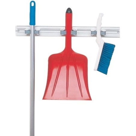 Porte balai - mural - 50 cm - 3 supports