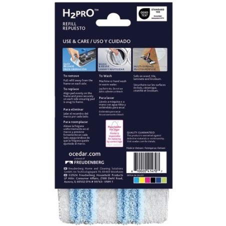 Recharge lave sol h2pro flat mop