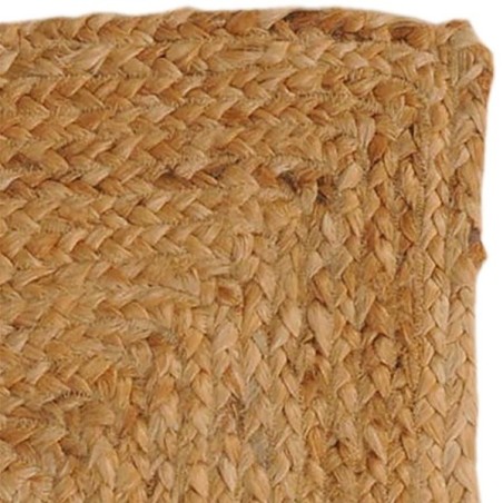 Tapis rectangulaire en jute tressé Naturel 60 x 90 cm
