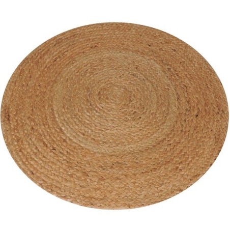 Tapis rond en jute Naturel 80 cm