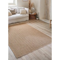 Tapis intérieur extérieur effet jute naturel 160 x 230 cm Beige