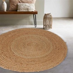 Tapis rond en jute Naturel 120 cm