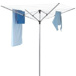Séchoir extérieur 4 bras + housse JERSEY PLUS 50m alu mât Ø 4cm (EM.099 *