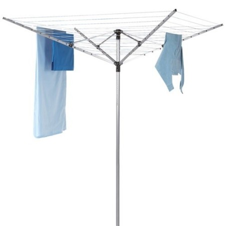 Séchoir extérieur 4 bras + housse JERSEY PLUS 50m alu mât Ø 4cm (EM.099 *