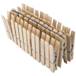 Pince linge bois 72 mm sachet de 36