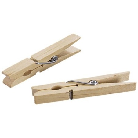 Pince linge bois 72 mm sachet de 36