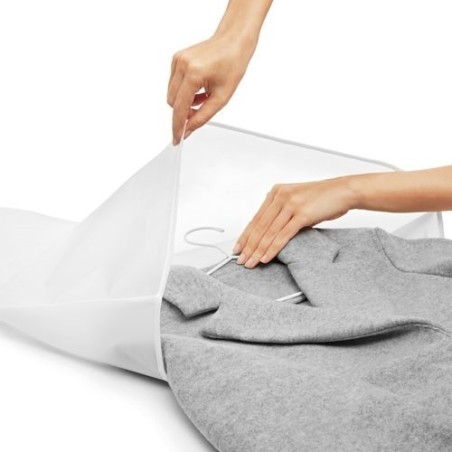 Housse vêtements - Basic - 135 x 60 cm - taille M - gris