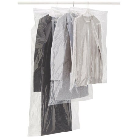 Housse vêtements x3 65x150cm transparent 6047